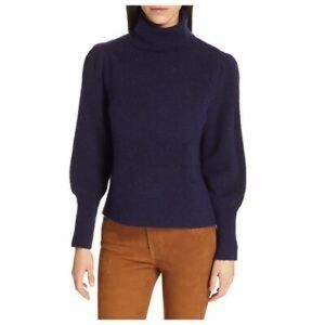 Frame Rib-Knit Turtleneck Sweater